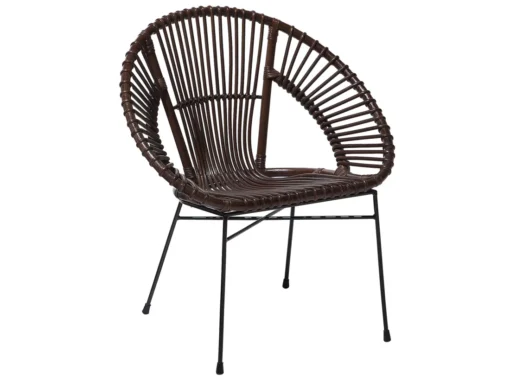 Chaise En Rotin Foncé SARITA -Meilleur Meubles Magasin chaise 17475877