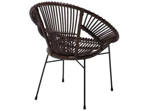 Chaise En Rotin Foncé SARITA -Meilleur Meubles Magasin chaise 17475889