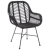 Chaise En Rotin Noir CANORA -Meilleur Meubles Magasin chaise 17475897