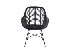 Chaise En Rotin Noir CANORA -Meilleur Meubles Magasin chaise 17475905