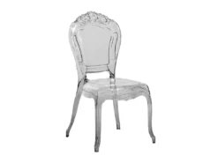 Lot De 2 Chaises De Salle à Manger Noires Transparentes VERMONT -Meilleur Meubles Magasin chaise 18090717