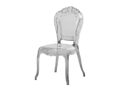 Lot De 2 Chaises De Salle à Manger Noires Transparentes VERMONT -Meilleur Meubles Magasin chaise 18090719