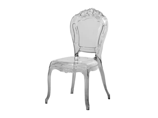 Lot De 2 Chaises De Salle à Manger Noires Transparentes VERMONT -Meilleur Meubles Magasin chaise 18090719