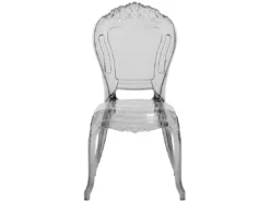Lot De 2 Chaises De Salle à Manger Noires Transparentes VERMONT -Meilleur Meubles Magasin chaise 18090723