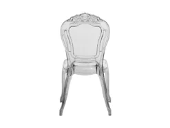 Lot De 2 Chaises De Salle à Manger Noires Transparentes VERMONT -Meilleur Meubles Magasin chaise 18090725