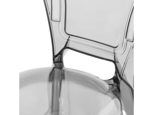Lot De 2 Chaises De Salle à Manger Noires Transparentes VERMONT -Meilleur Meubles Magasin chaise 18090729