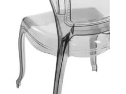 Lot De 2 Chaises De Salle à Manger Noires Transparentes VERMONT -Meilleur Meubles Magasin chaise 18090731