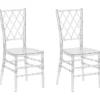 Lot De 2 Chaises Transparentes CLARION -Meilleur Meubles Magasin chaise 18124507