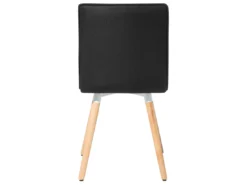 Lot De 2 Chaises En Tissu Noir BROOKLYN -Meilleur Meubles Magasin chaise 18160047