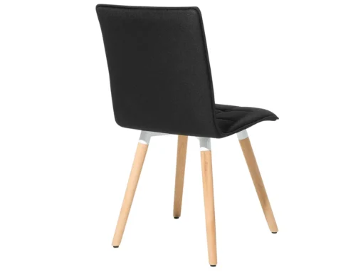 Lot De 2 Chaises En Tissu Noir BROOKLYN -Meilleur Meubles Magasin chaise 18160049