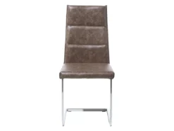 Lot De 2 Chaises En Cuir PU Marron Clair ROCKFORD -Meilleur Meubles Magasin chaise 18160651
