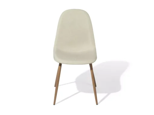 Deux Chaises De Salle à Manger En Tissu Beige BRUCE -Meilleur Meubles Magasin chaise 18162687