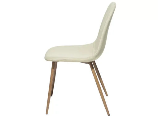 Deux Chaises De Salle à Manger En Tissu Beige BRUCE -Meilleur Meubles Magasin chaise 18162689
