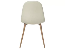 Deux Chaises De Salle à Manger En Tissu Beige BRUCE -Meilleur Meubles Magasin chaise 18162691