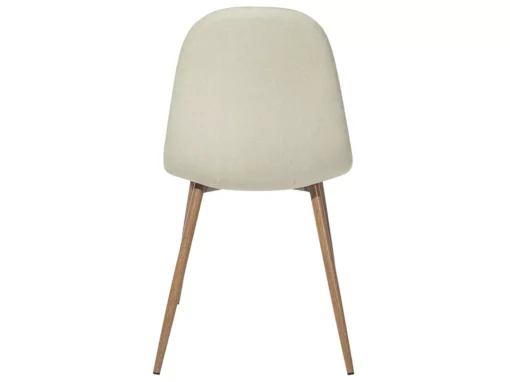 Deux Chaises De Salle à Manger En Tissu Beige BRUCE -Meilleur Meubles Magasin chaise 18162691