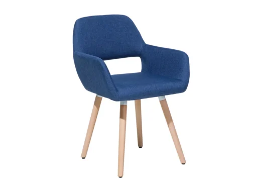 Lot De 2 Chaises En Tissu Bleu Marine CHICAGO -Meilleur Meubles Magasin chaise 18163025