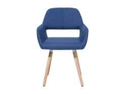 Lot De 2 Chaises En Tissu Bleu Marine CHICAGO -Meilleur Meubles Magasin chaise 18163029