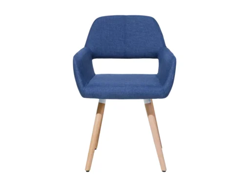 Lot De 2 Chaises En Tissu Bleu Marine CHICAGO -Meilleur Meubles Magasin chaise 18163029