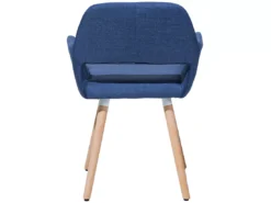 Lot De 2 Chaises En Tissu Bleu Marine CHICAGO -Meilleur Meubles Magasin chaise 18163031