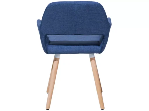 Lot De 2 Chaises En Tissu Bleu Marine CHICAGO -Meilleur Meubles Magasin chaise 18163031