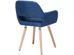 Lot De 2 Chaises En Tissu Bleu Marine CHICAGO -Meilleur Meubles Magasin chaise 18163033