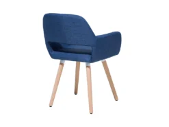 Lot De 2 Chaises En Tissu Bleu Marine CHICAGO -Meilleur Meubles Magasin chaise 18163035
