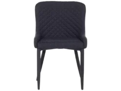 Lot De 2 Chaises En Tissu Noir SOLANO -Meilleur Meubles Magasin chaise 18163183