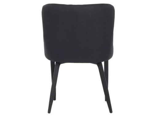 Lot De 2 Chaises En Tissu Noir SOLANO -Meilleur Meubles Magasin chaise 18163189