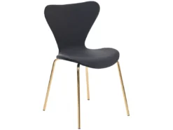 Lot De 2 Chaises De Salle à Manger En Velours Noir Et Doré BOONVILLE -Meilleur Meubles Magasin chaise 18241091