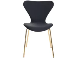 Lot De 2 Chaises De Salle à Manger En Velours Noir Et Doré BOONVILLE -Meilleur Meubles Magasin chaise 18241093