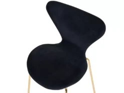 Lot De 2 Chaises De Salle à Manger En Velours Noir Et Doré BOONVILLE -Meilleur Meubles Magasin chaise 18241095