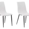 Lot De 2 Chaises De Cuisine En Cuir PU Crème MONTANA -Meilleur Meubles Magasin chaise 18255527