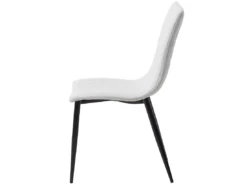 Lot De 2 Chaises De Cuisine En Cuir PU Crème MONTANA -Meilleur Meubles Magasin chaise 18255537
