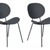Lot De 2 Chaises De Salle à Manger Noir SHONTO -Meilleur Meubles Magasin chaise 18255657