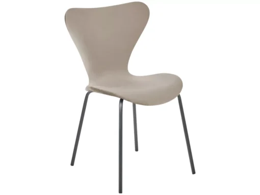 Lot De 2 Chaises De Salle à Manger En Velours Noir Et Taupe BOONVILLE -Meilleur Meubles Magasin chaise 18255789