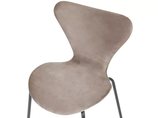 Lot De 2 Chaises De Salle à Manger En Velours Noir Et Taupe BOONVILLE -Meilleur Meubles Magasin chaise 18255793