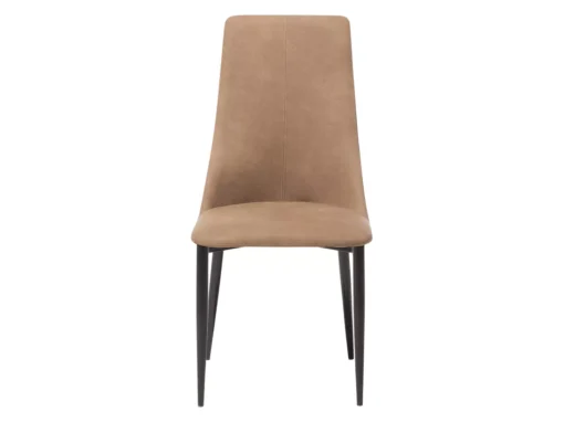 Lot De 2 Chaises De Salle à Manger En Cuir PU Marron Doré CLAYTON -Meilleur Meubles Magasin chaise 18257759