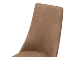 Lot De 2 Chaises De Salle à Manger En Cuir PU Marron Doré CLAYTON -Meilleur Meubles Magasin chaise 18257767