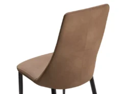 Lot De 2 Chaises De Salle à Manger En Cuir PU Marron Doré CLAYTON -Meilleur Meubles Magasin chaise 18257771