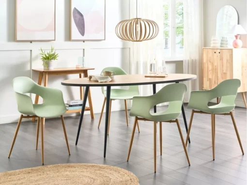 Lot De 2 Chaises De Salle à Manger Vert Clair UTICA -Meilleur Meubles Magasin chaise 18257775