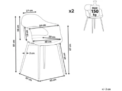 Lot De 2 Chaises De Salle à Manger Vert Clair UTICA -Meilleur Meubles Magasin chaise 18257777