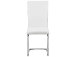 Lot De 2 Chaises De Salle à Manger En Cuir PU Blanc Cassé ROVARD -Meilleur Meubles Magasin chaise 18447211