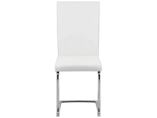 Lot De 2 Chaises De Salle à Manger En Cuir PU Blanc Cassé ROVARD -Meilleur Meubles Magasin chaise 18447211