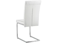 Lot De 2 Chaises De Salle à Manger En Cuir PU Blanc Cassé ROVARD -Meilleur Meubles Magasin chaise 18447217