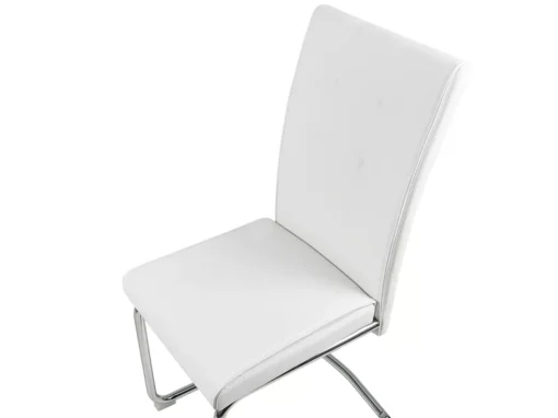 Lot De 2 Chaises De Salle à Manger En Cuir PU Blanc Cassé ROVARD -Meilleur Meubles Magasin chaise 18447219