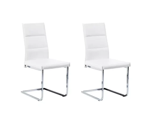 Lot De 2 Chaises Blanches ROCKFORD -Meilleur Meubles Magasin chaise 18447227