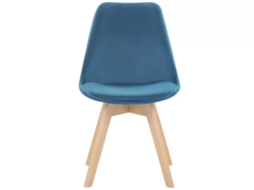 Lot De 2 Chaises En Velours Bleu DAKOTA II -Meilleur Meubles Magasin chaise 18447249