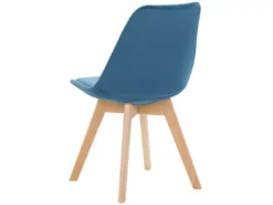 Lot De 2 Chaises En Velours Bleu DAKOTA II -Meilleur Meubles Magasin chaise 18447255