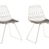 Lot De 2 Chaises Dorées HARLAN -Meilleur Meubles Magasin chaise 18447279