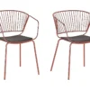Lot De 2 Chaises En Métal Cuivré RIGBY -Meilleur Meubles Magasin chaise 18447427